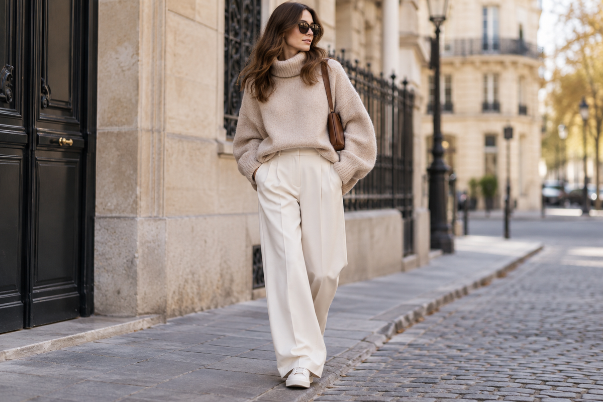 Quel pantalon porter avec un pull oversize ?