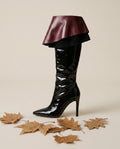 Bottes vernies avec col Apolline