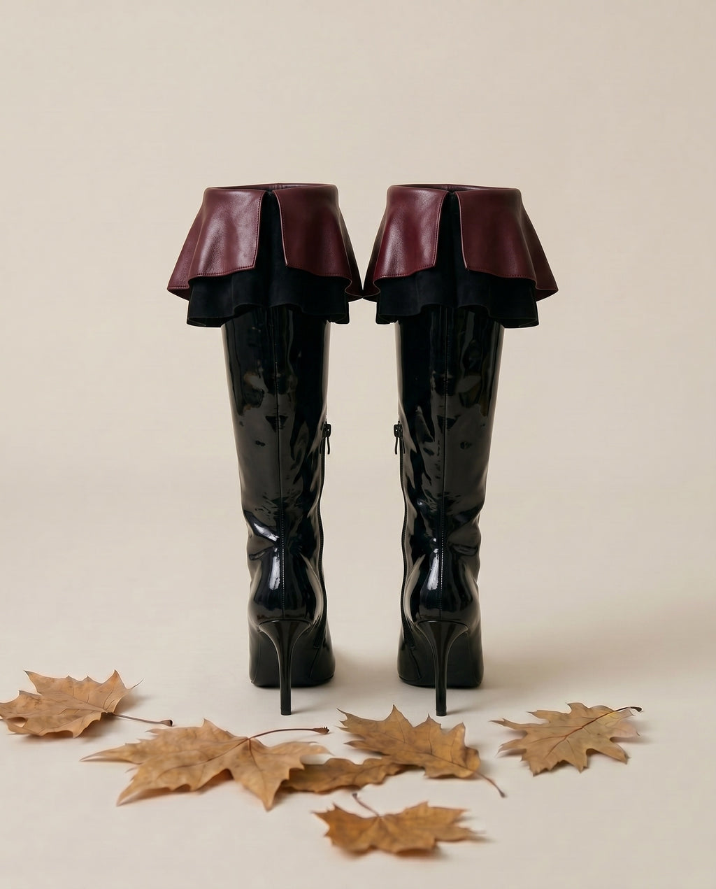 Bottes vernies avec col Apolline5