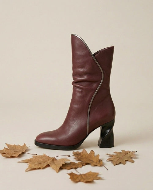Bottines à bordure contrastante Solène