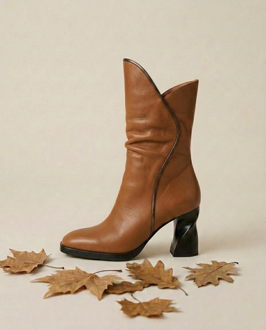 Bottines à bordure contrastante Solène1