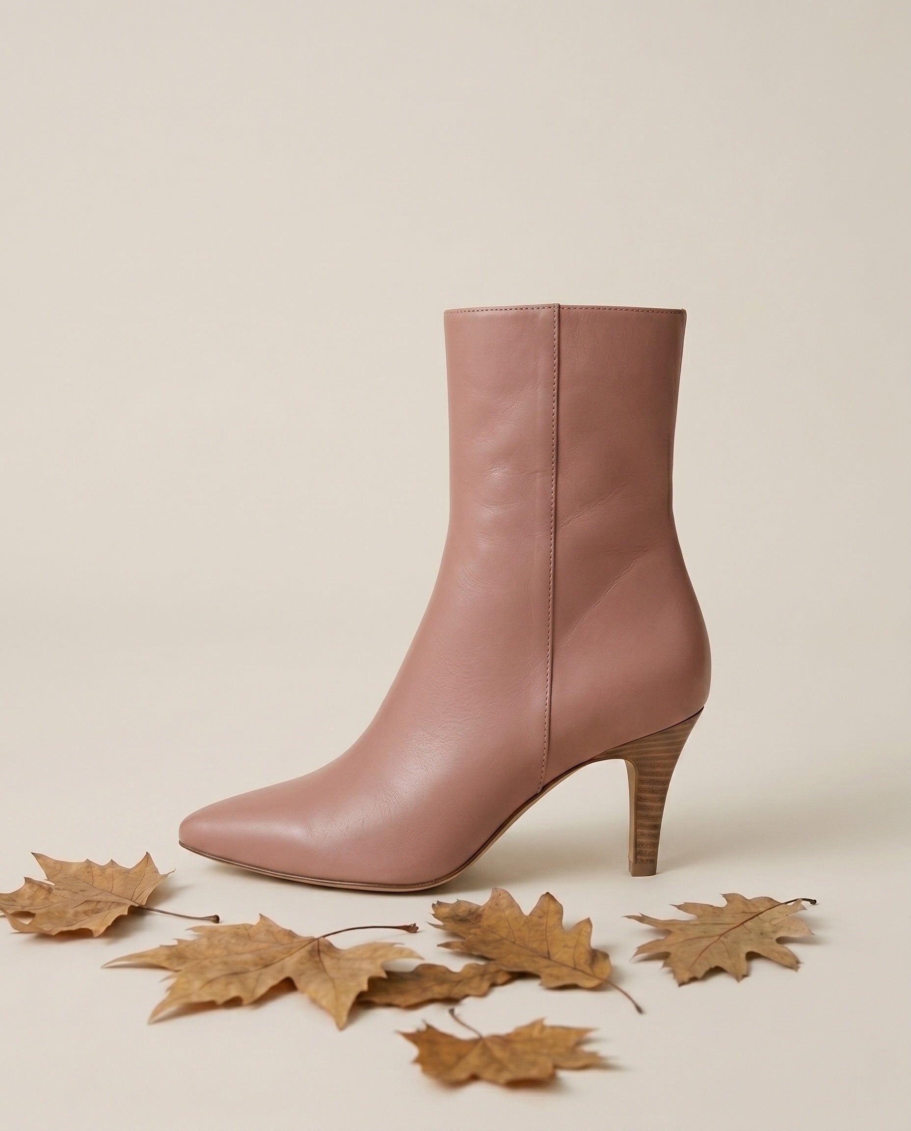 Bottines à talon en cuir Clara2