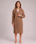 Manteau plissé à col tailleur Juliette
