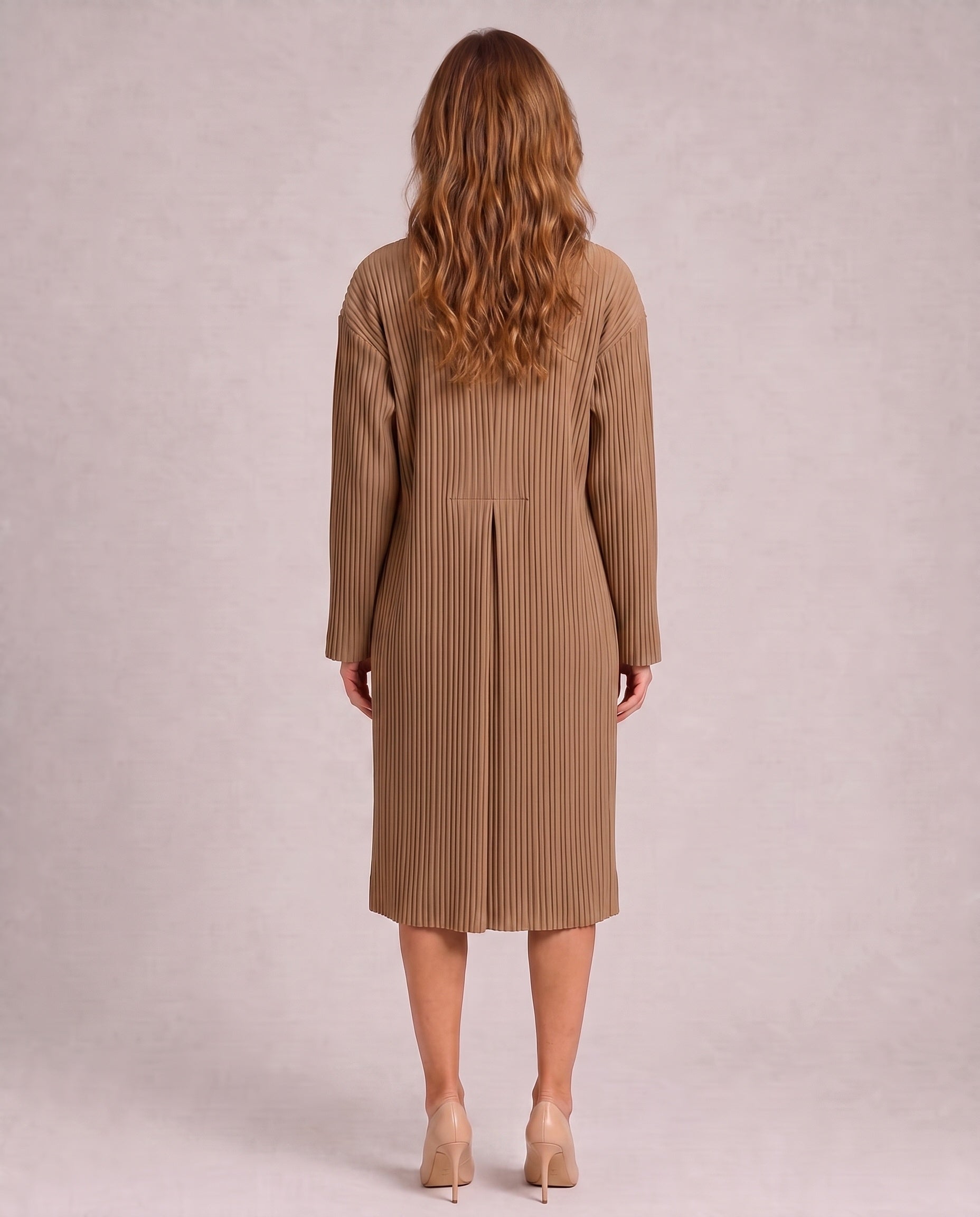 Manteau plissé à col tailleur Juliette4
