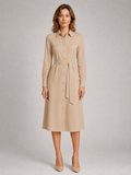 Robe chemise ceinturée Camille