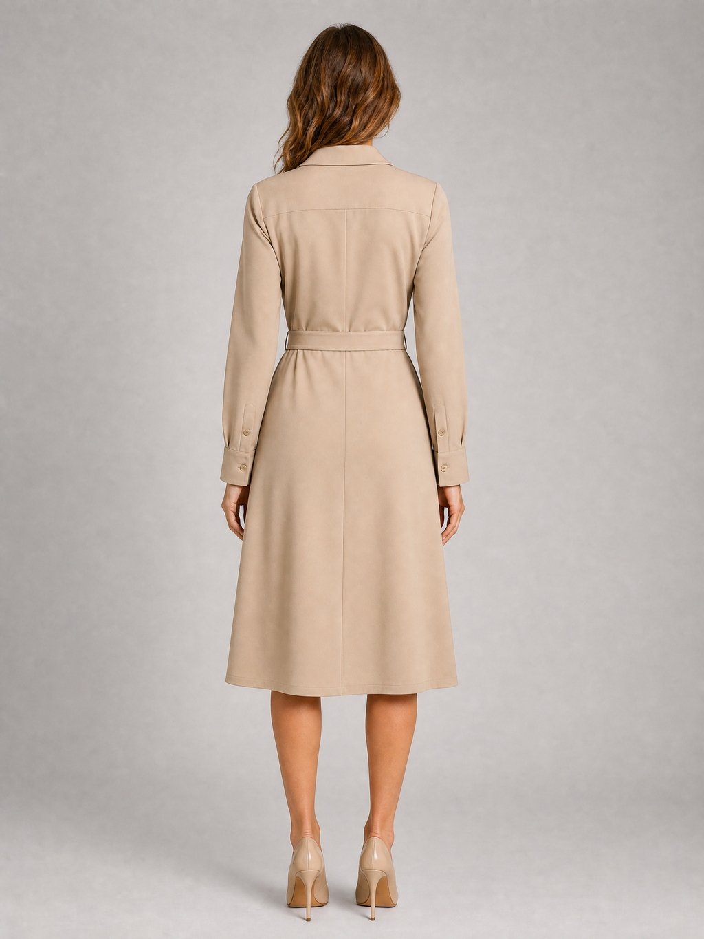 Robe chemise ceinturée Camille3