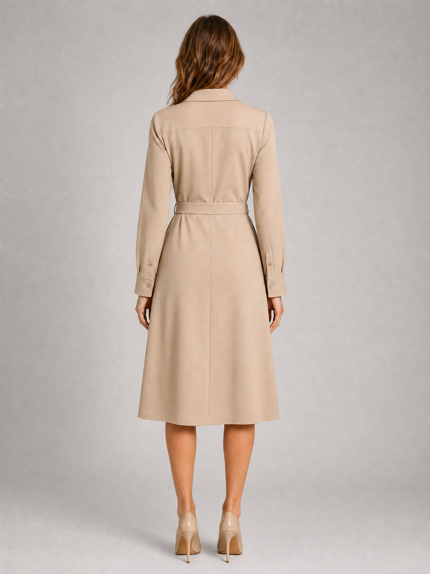 Robe chemise ceinturée Camille3
