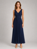 Robe longue plissée Margaux