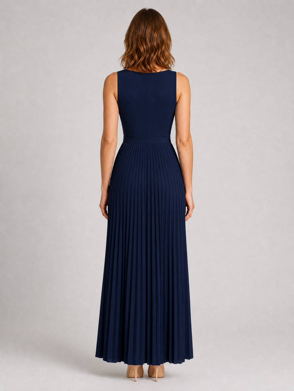 Robe longue plissée Margaux4