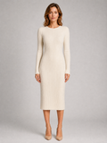 Robe pull midi côtelée Amélie