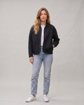 Veste en maille à col bomber Clara